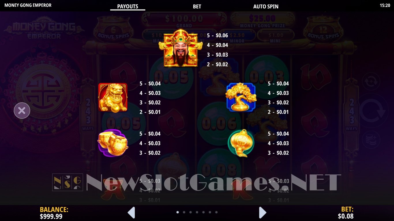 Money Gong Emperor Slot Slot Image in Demo - pic. 5
