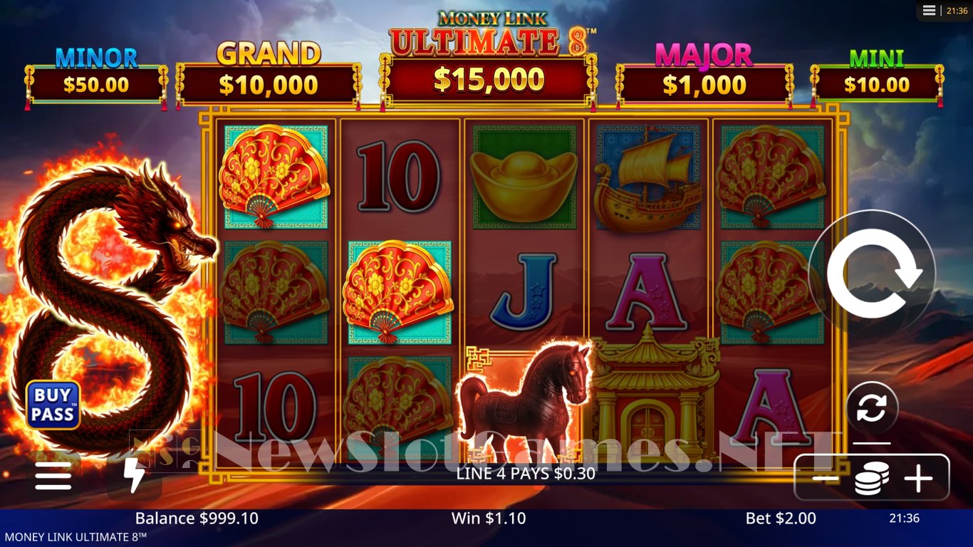 Money Link Ultimate 8 Slot Demo Image