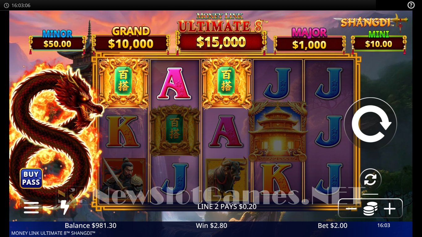 Money Link Ultimate 8 Shangdi Slot Slot Image in Demo - pic. 4