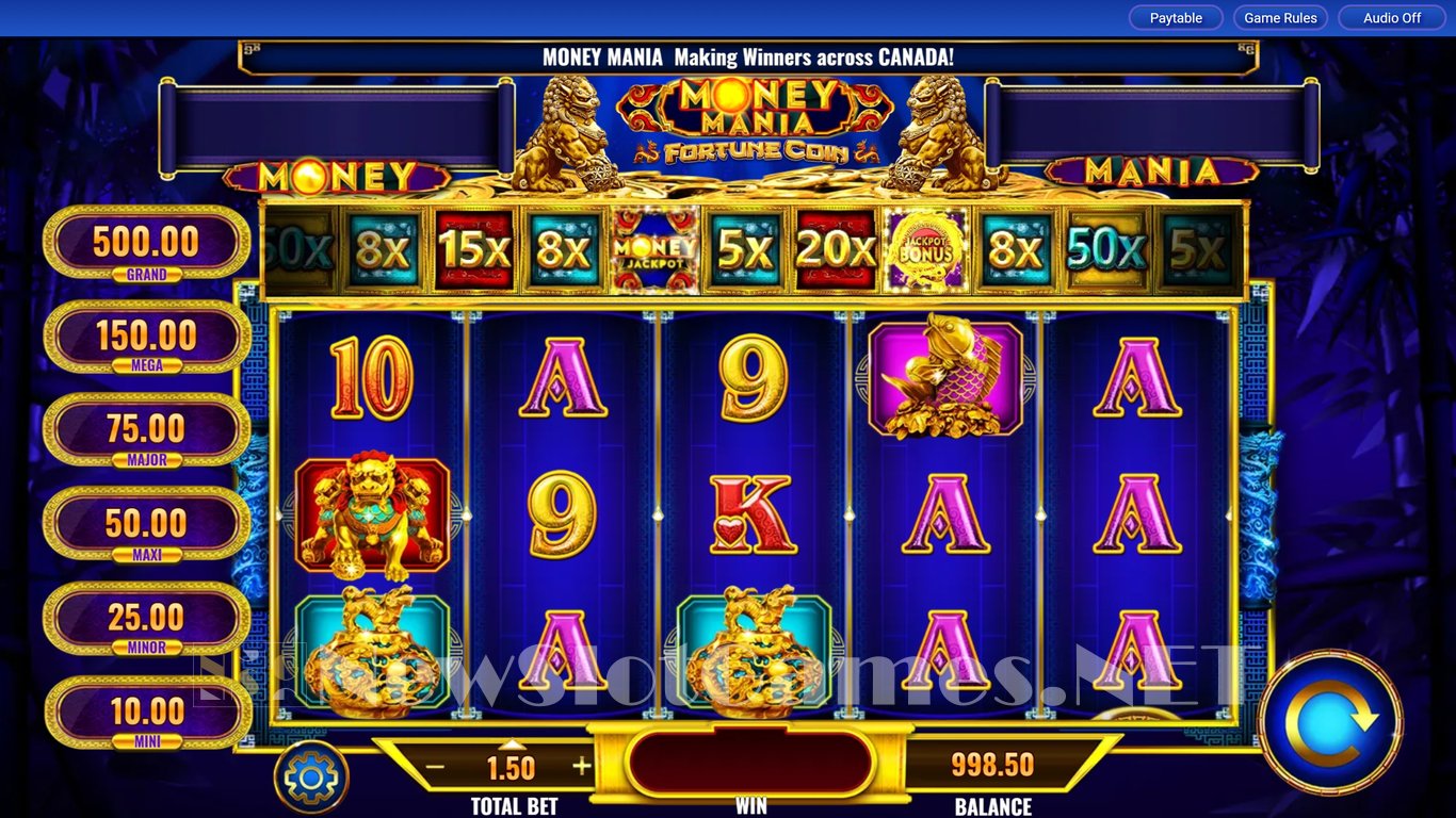 Money Mania Fortune Coin Slot Demo Image