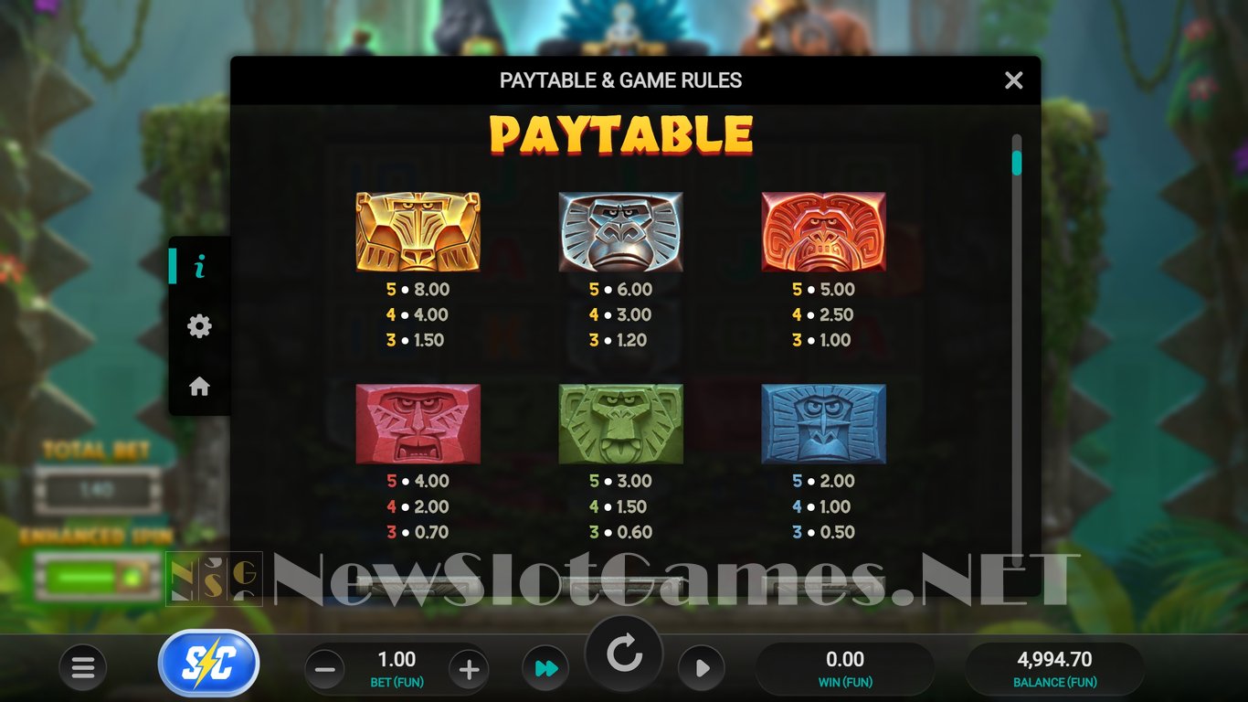 Monkey Gods of the Inca Slot Slot Image in Demo - pic. 2