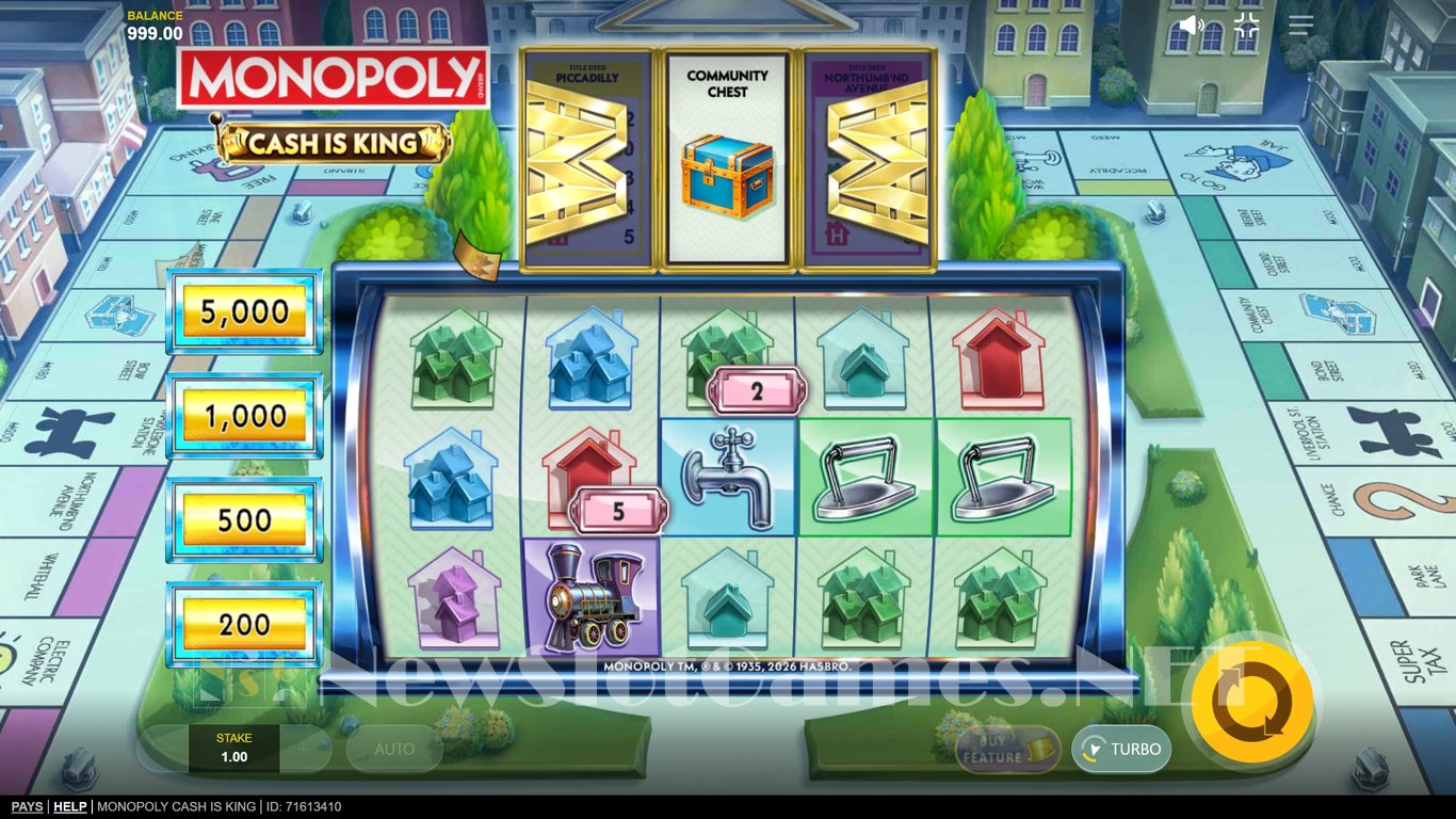 Monopoly Cash is King Slot Demo Image