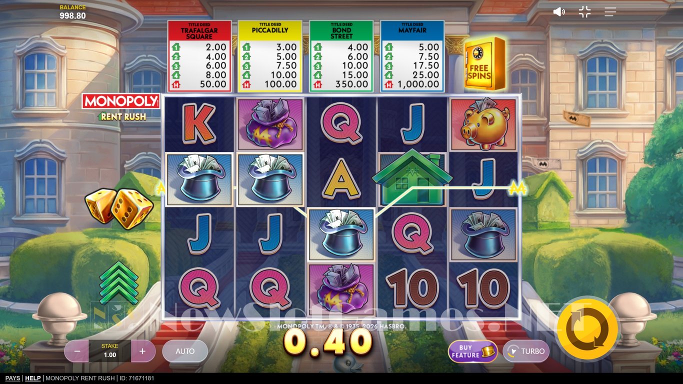 Monopoly Rent Rush Slot Slot Image in Demo - pic. 2