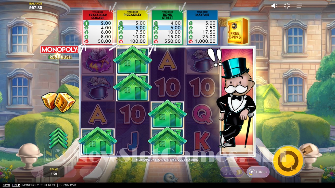 Monopoly Rent Rush Slot Slot Image in Demo - pic. 3