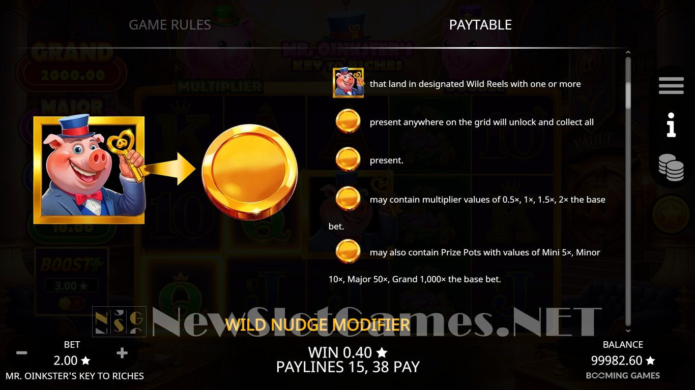 Mr. Oinksters Key To Riches Slot Slot Image in Demo - pic. 6