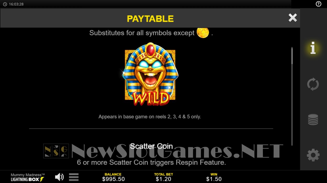 Mummy Madness Slot Slot Image in Demo - pic. 5