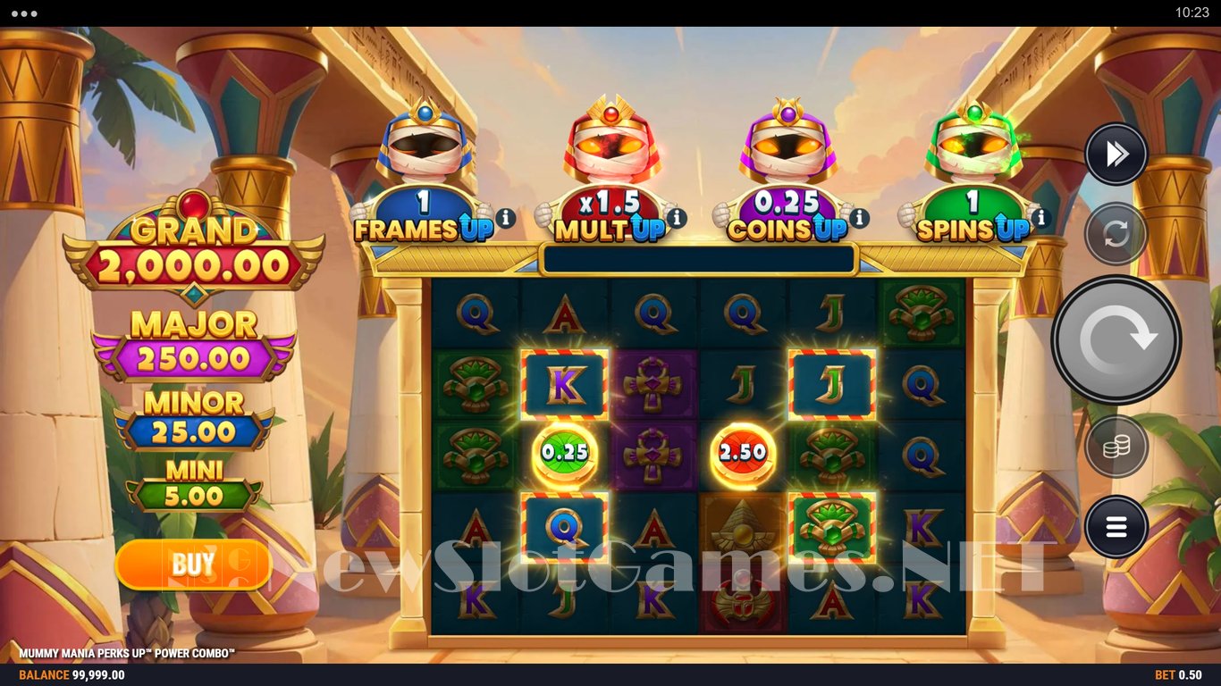 Mummy Mania Perks Up Power Combo Slot Slot Image in Demo - pic. 2