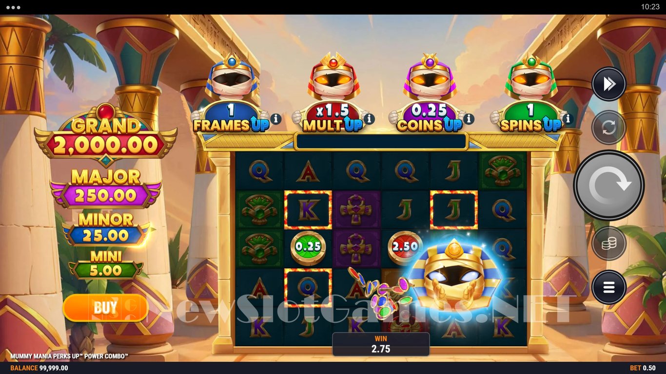 Mummy Mania Perks Up Power Combo Slot Slot Image in Demo - pic. 3