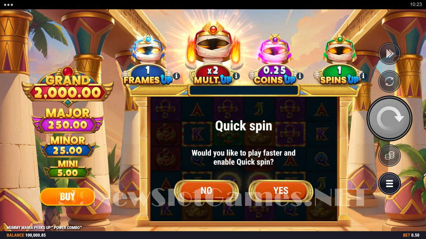 Mummy Mania Perks Up Power Combo Slot Slot Image in Demo - pic. 4