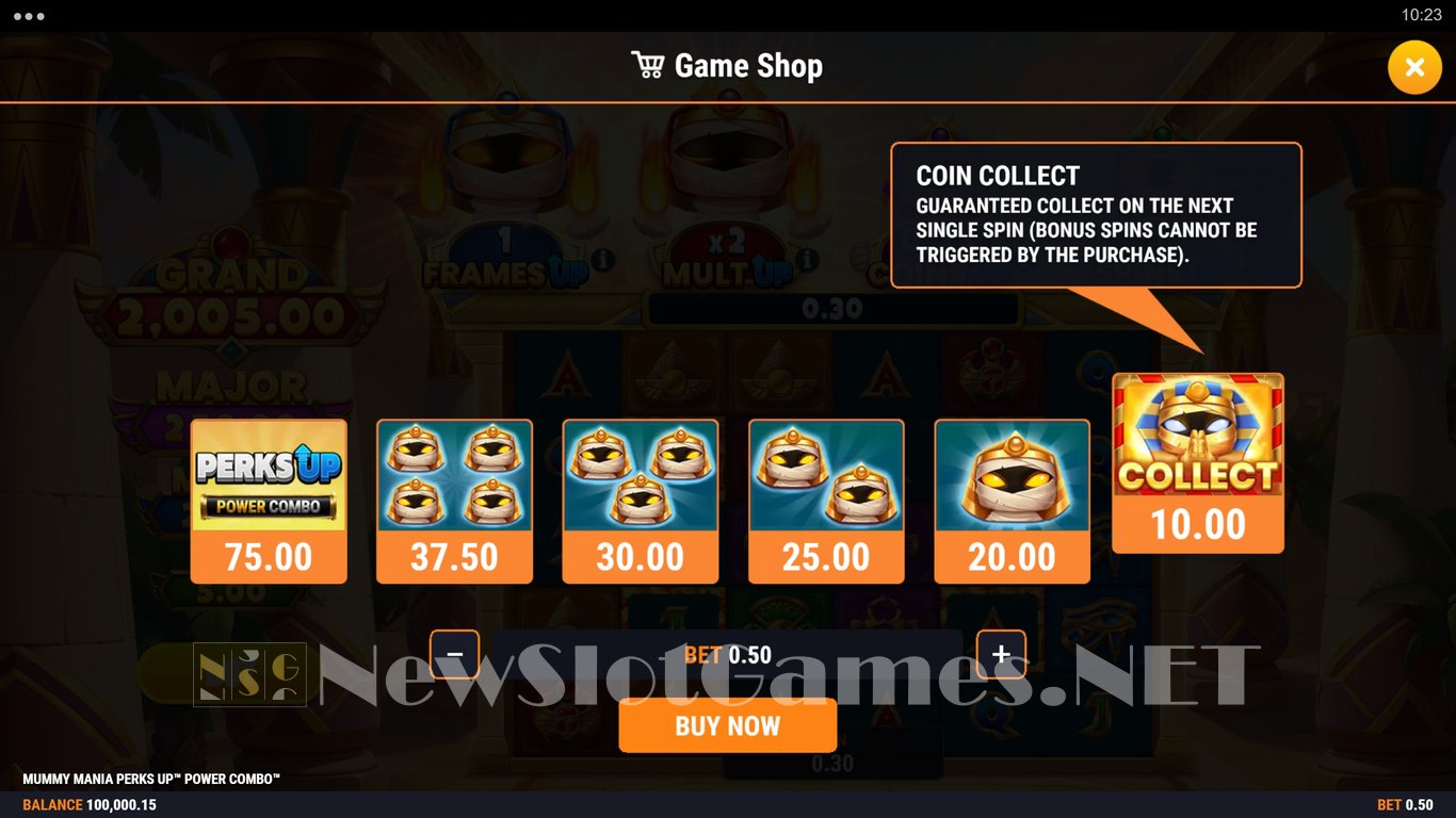 Mummy Mania Perks Up Power Combo Slot Slot Image in Demo - pic. 5