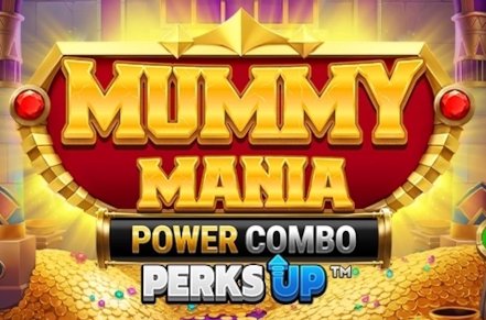 Mummy Mania Perks Up Power Combo Slot Logo