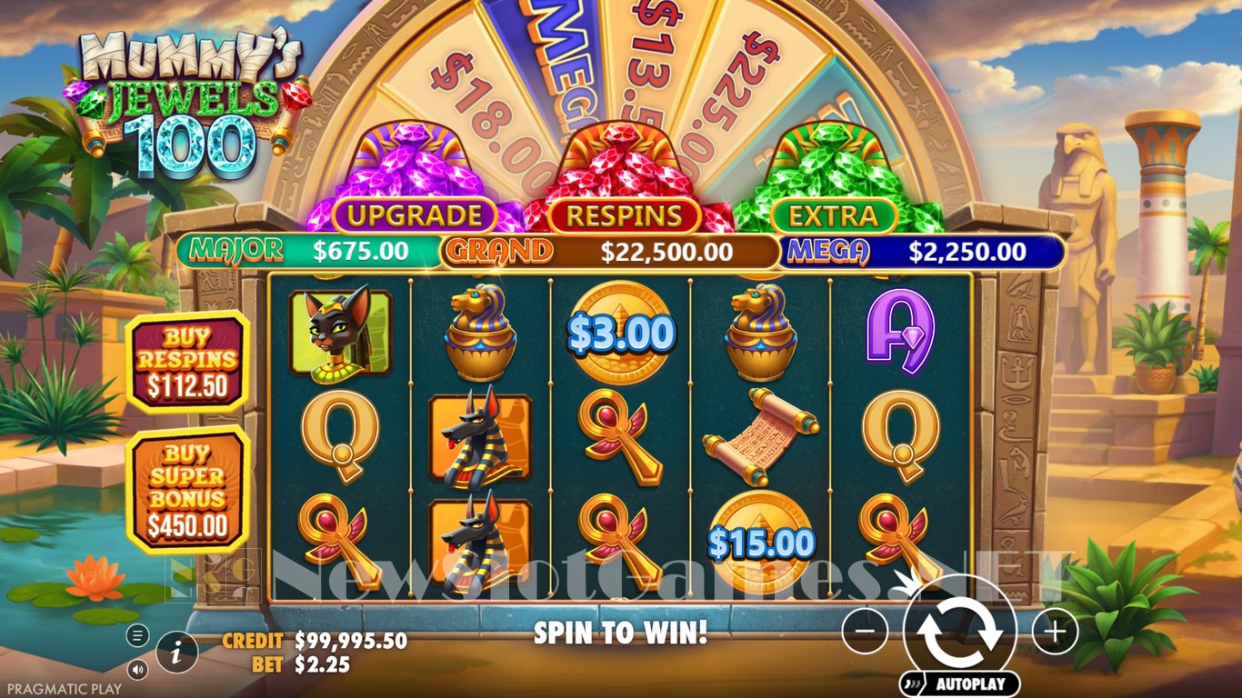 Mummys Jewels 100 Slot Slot Image in Demo - pic. 2