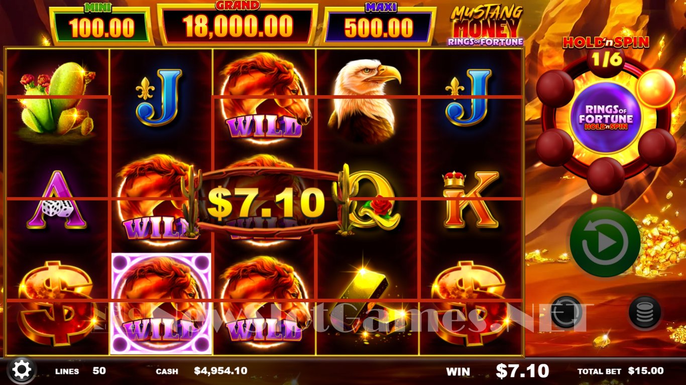 Mustang Money Rings of Fortune Slot Slot Image in Demo - pic. 3