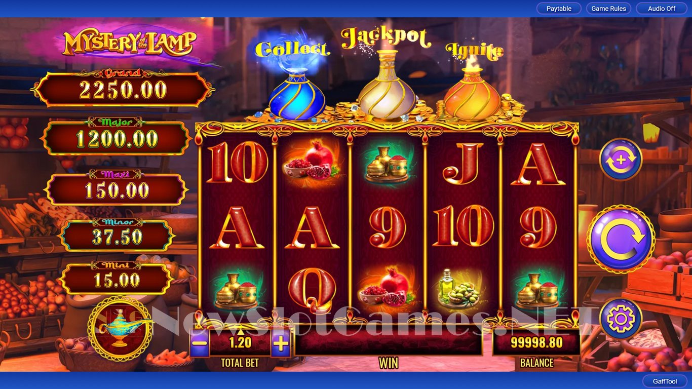 Mystery of the Lamp Secret Bazaar Slot Demo Image