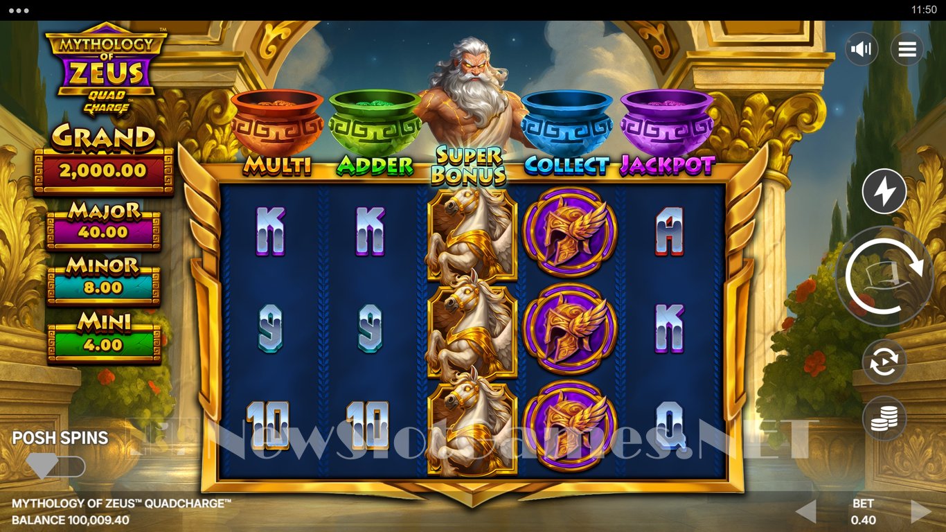 Mythology of Zeus QUADCHARGE Slot Slot Image in Demo - pic. 4