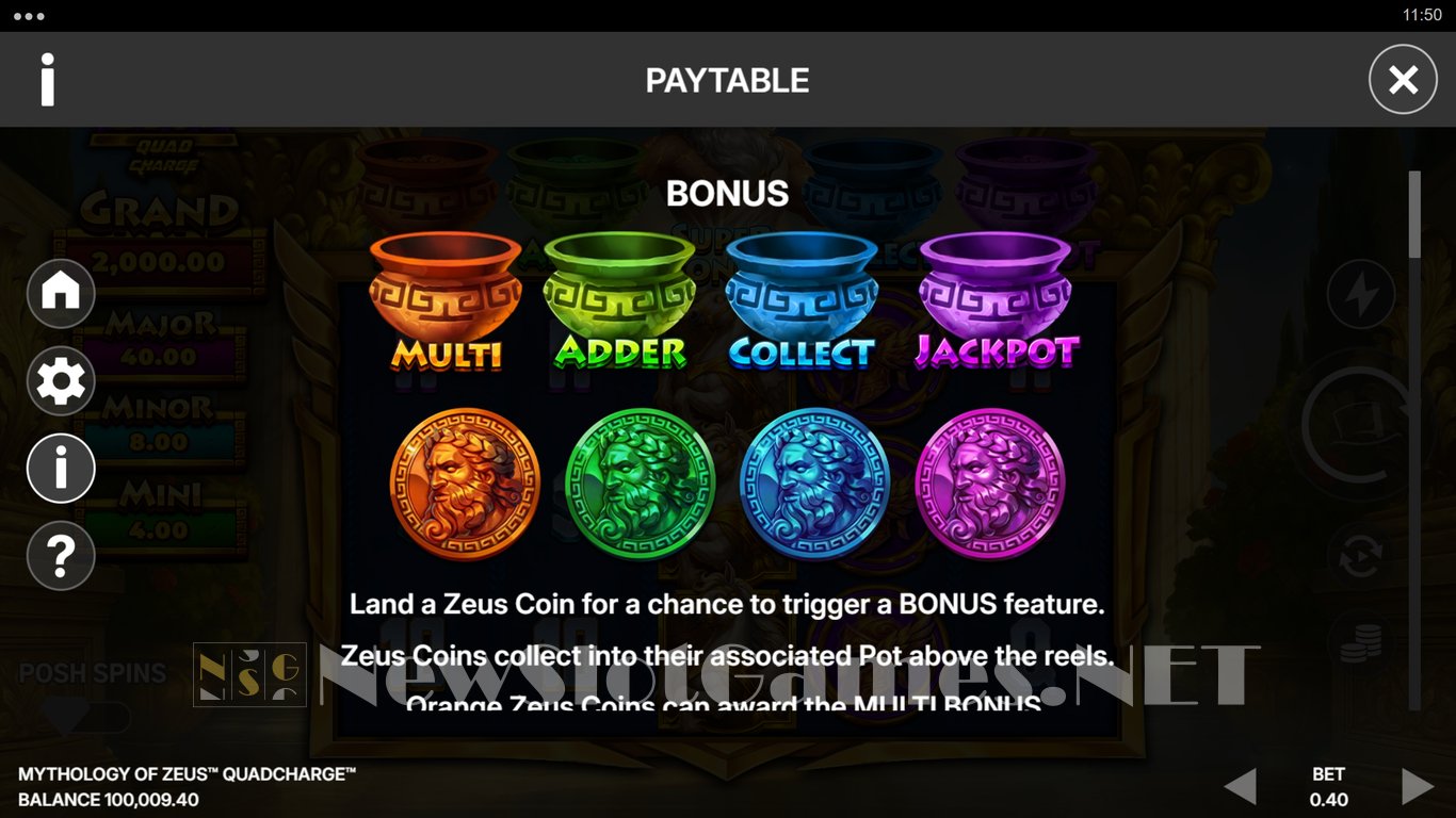 Mythology of Zeus QUADCHARGE Slot Slot Image in Demo - pic. 5