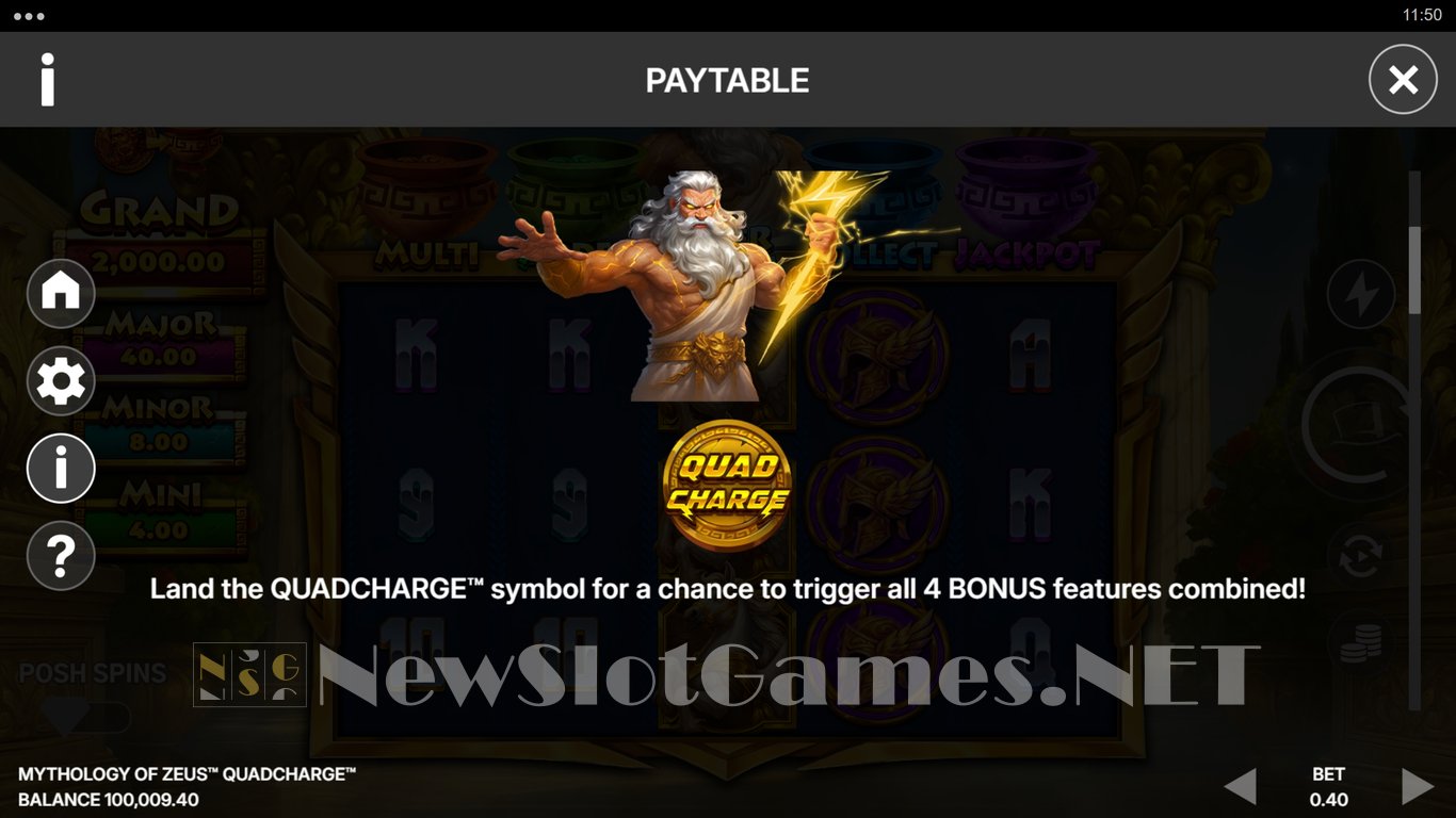 Mythology of Zeus QUADCHARGE Slot Slot Image in Demo - pic. 6