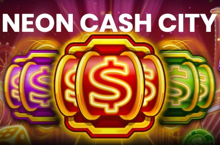 Neon Cash City Slot Logo