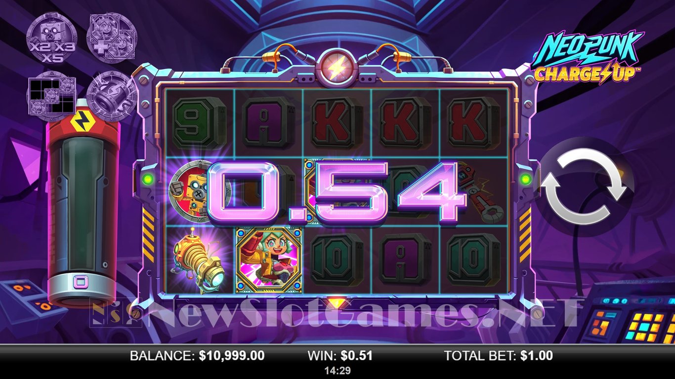 Neopunk Charge Up Slot Demo Image