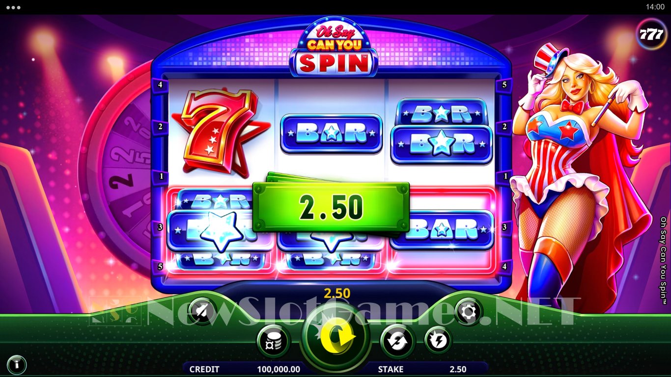 Oh Say Can You Spin Slot Demo Image
