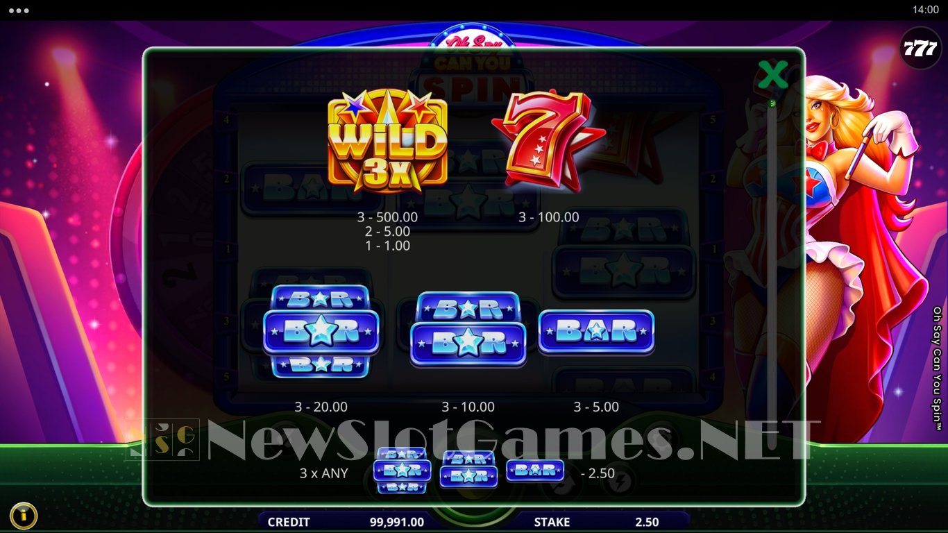 Oh Say Can You Spin Slot Slot Image in Demo - pic. 3