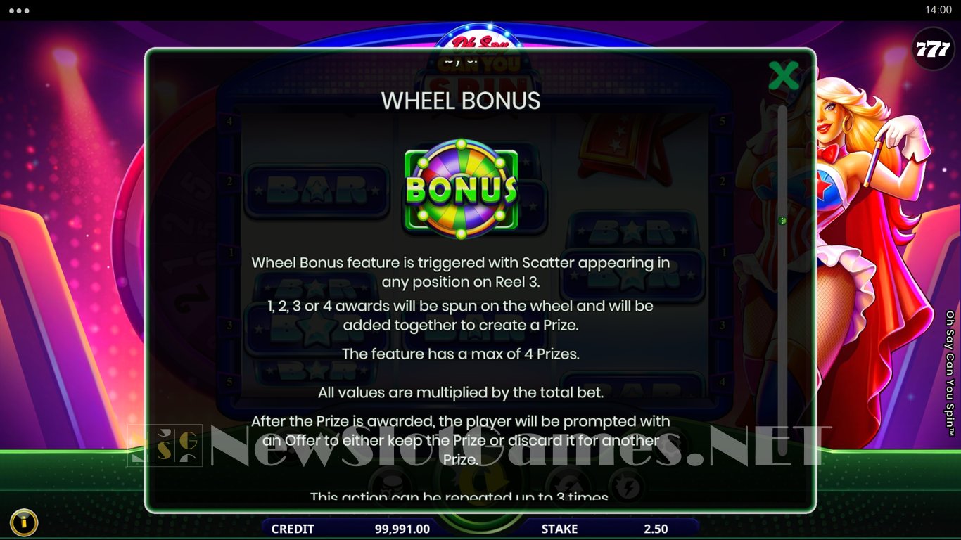 Oh Say Can You Spin Slot Slot Image in Demo - pic. 4
