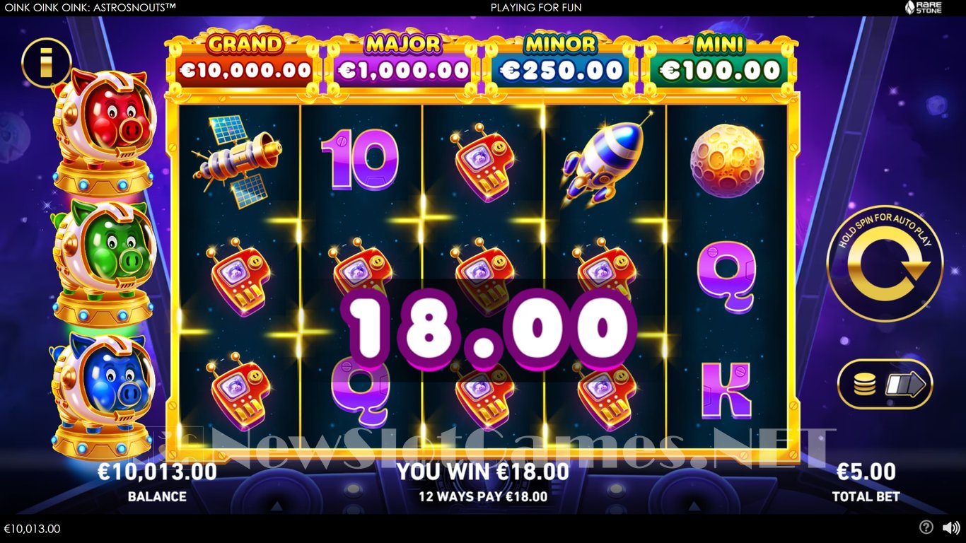 Oink Oink Oink AstroSnouts Slot Demo Image