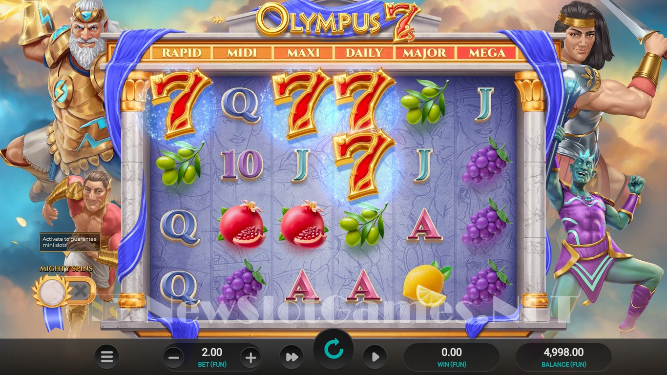 Olympus 7s Dream Drop Slot Demo Image