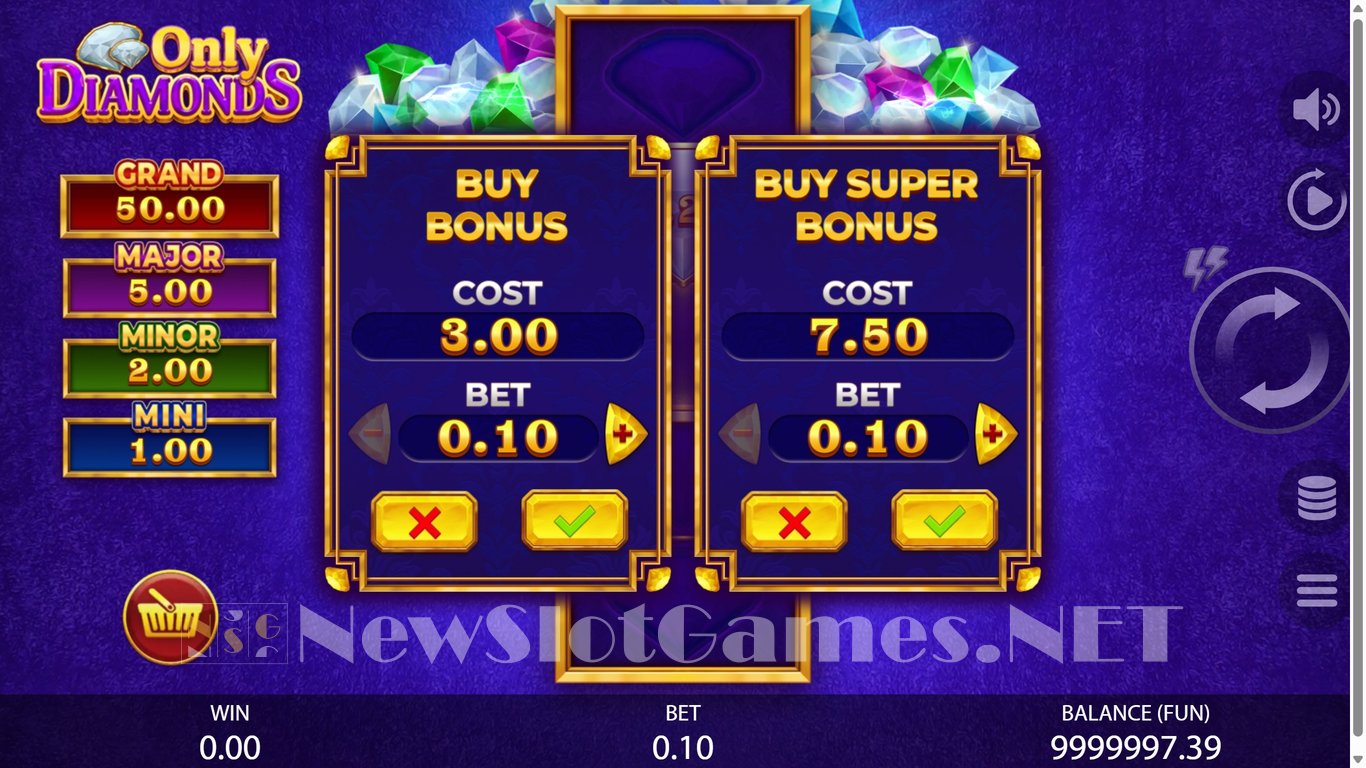 Only Diamonds Slot Slot Image in Demo - pic. 5