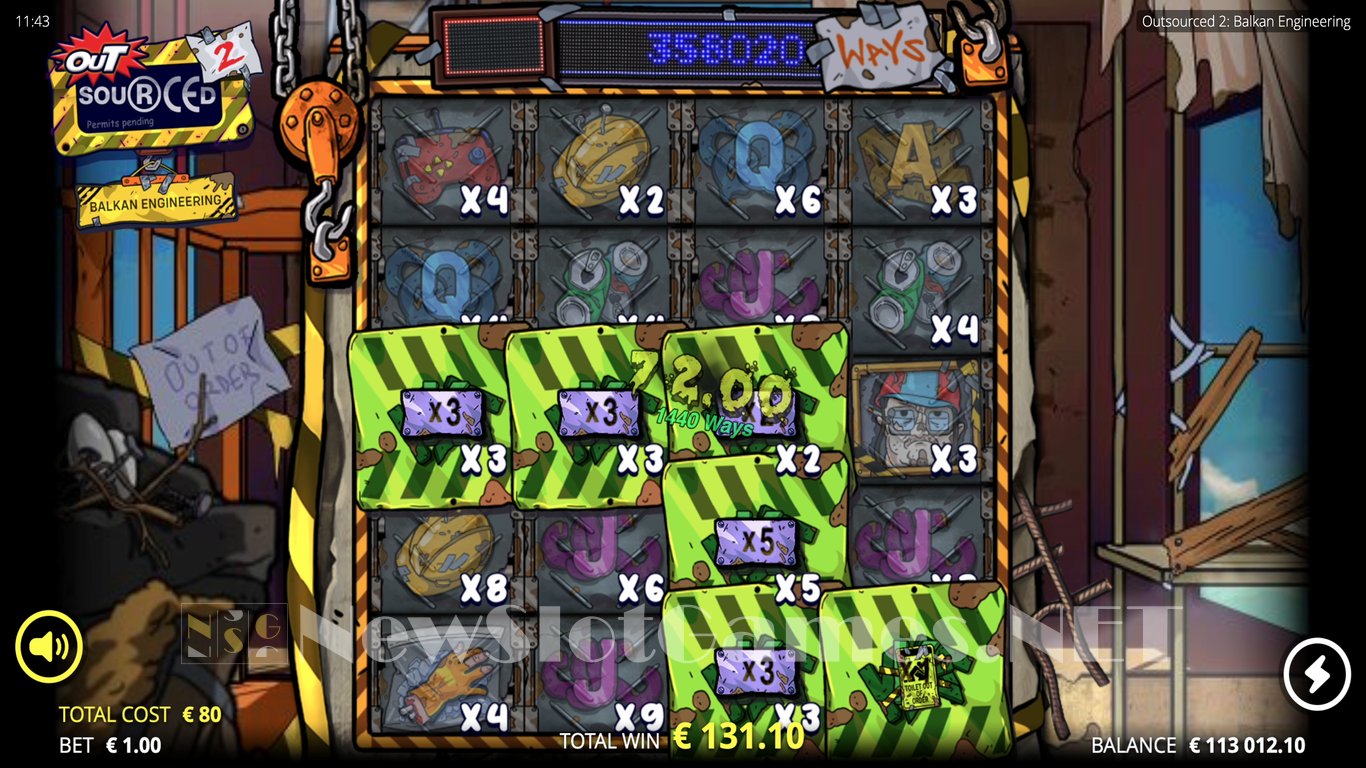 Outsourced 2 Balkan Engineering Slot Slot Image in Demo - pic. 13