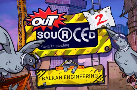 Outsourced 2 Balkan Engineering Slot Logo