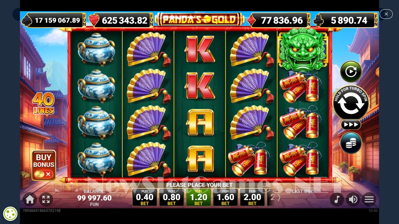 Pandas Gold Slot Demo Image