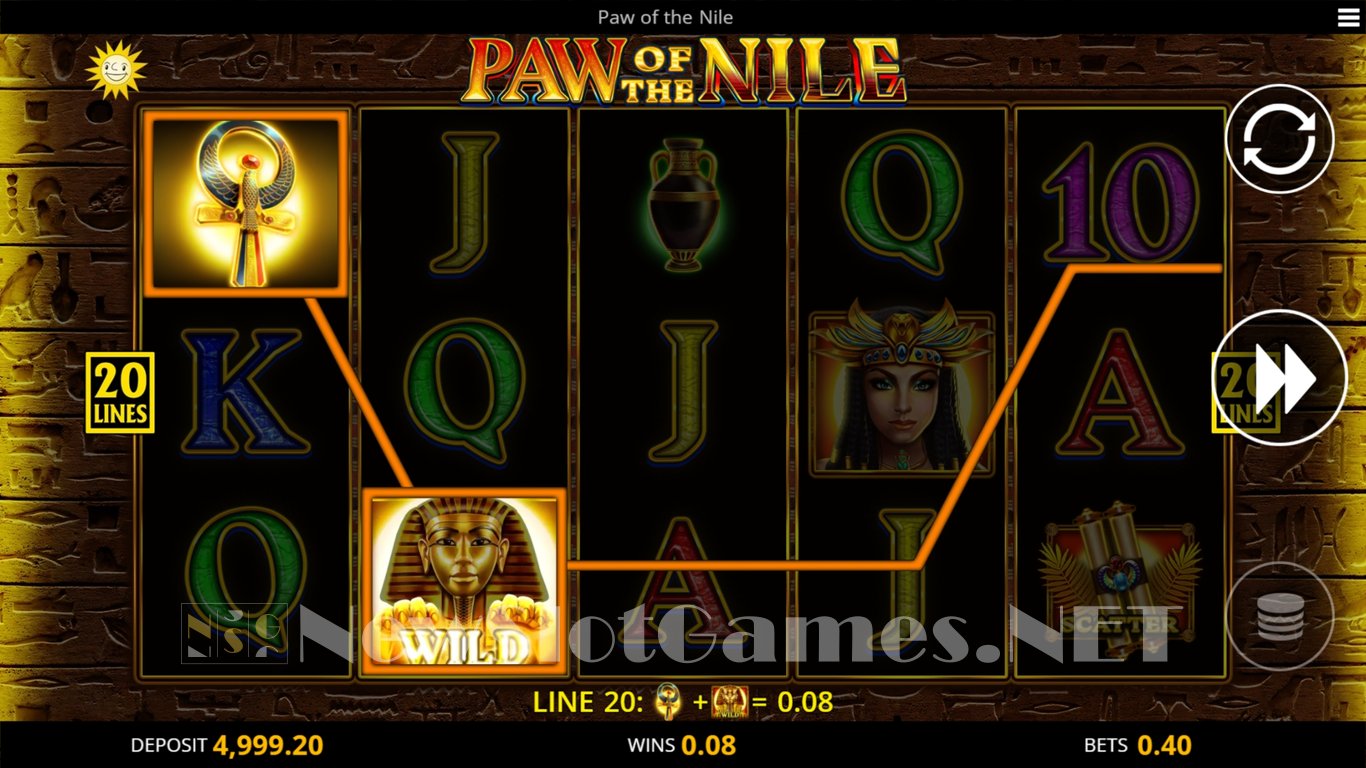 Paw of the Nile Slot Slot Image in Demo - pic. 2