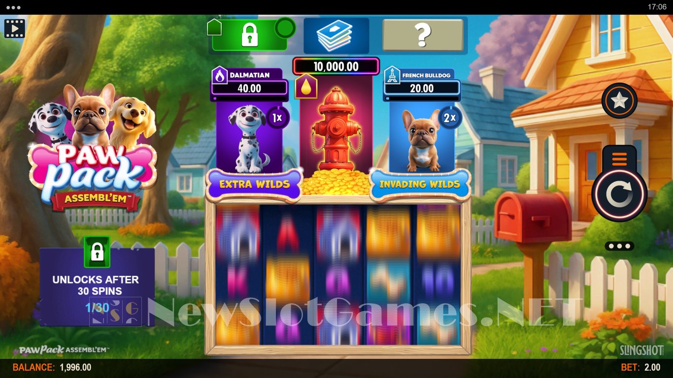 Paw Pack Assemblem Slot Demo Image