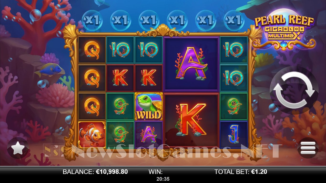 Pearl Reef GigaBlox MultiMax Slot Demo Image