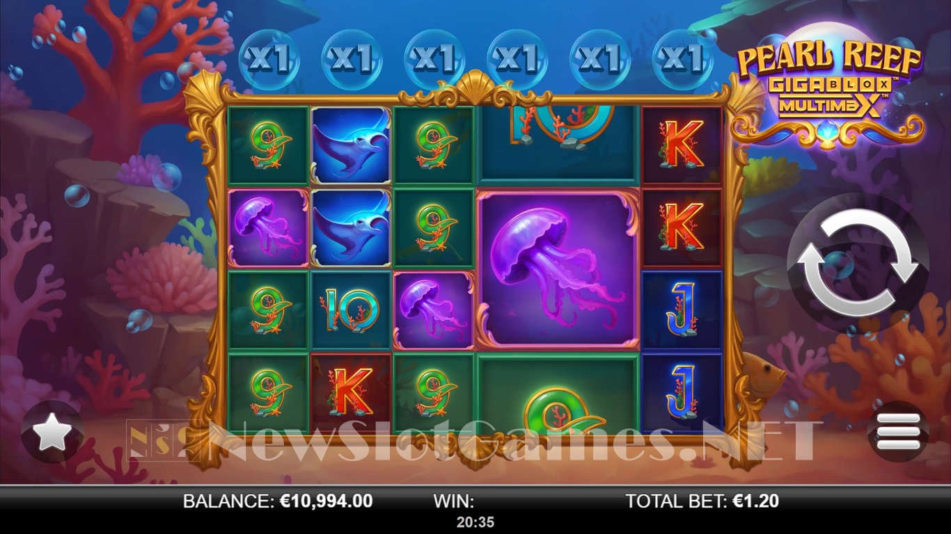 Pearl Reef GigaBlox MultiMax Slot Slot Image in Demo - pic. 3