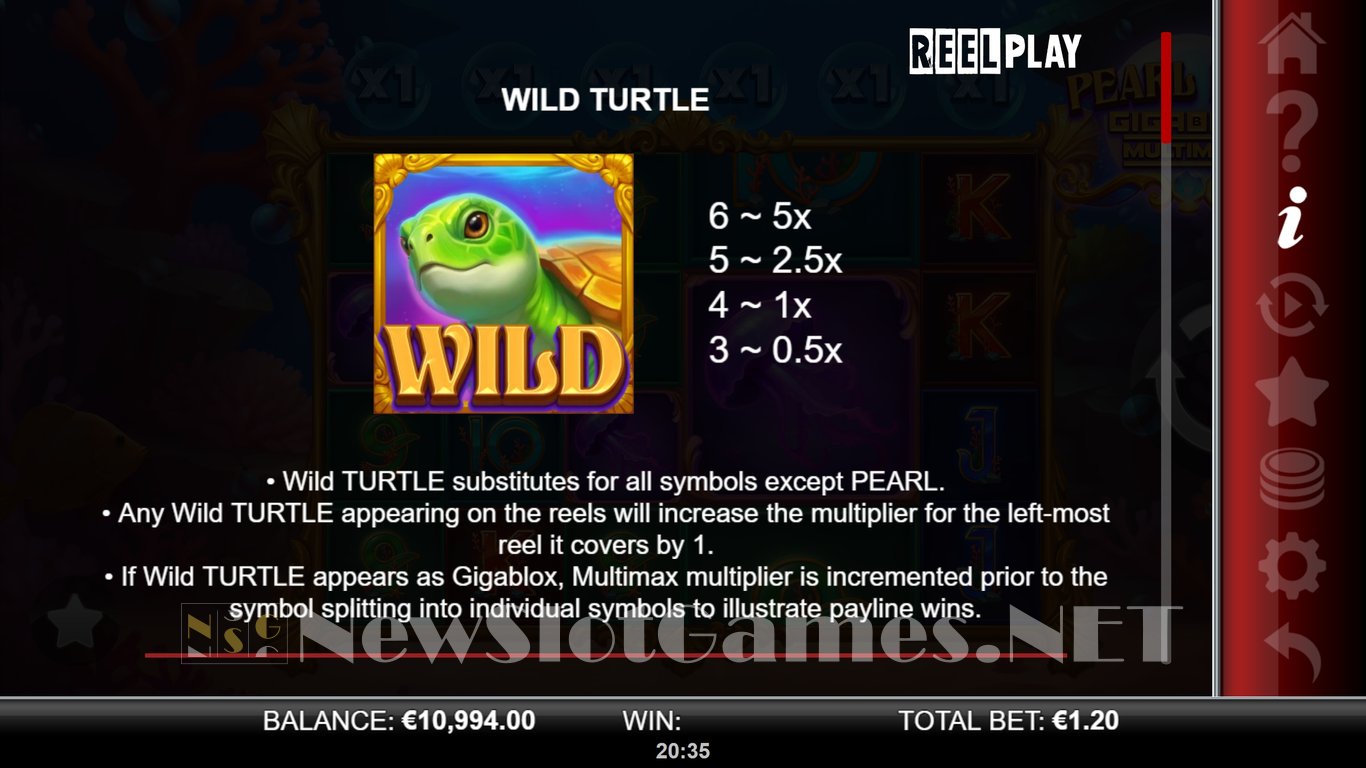 Pearl Reef GigaBlox MultiMax Slot Slot Image in Demo - pic. 4