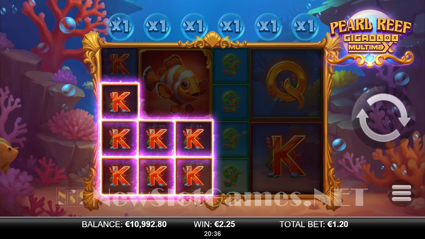 Pearl Reef GigaBlox MultiMax Slot Slot Image in Demo - pic. 6