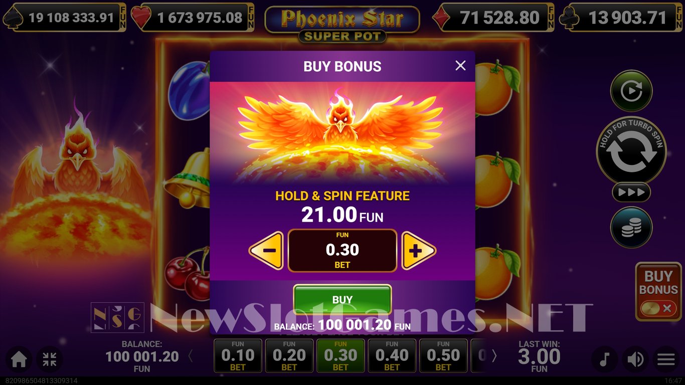 Phoenix Star Super Pot Slot Slot Image in Demo - pic. 5