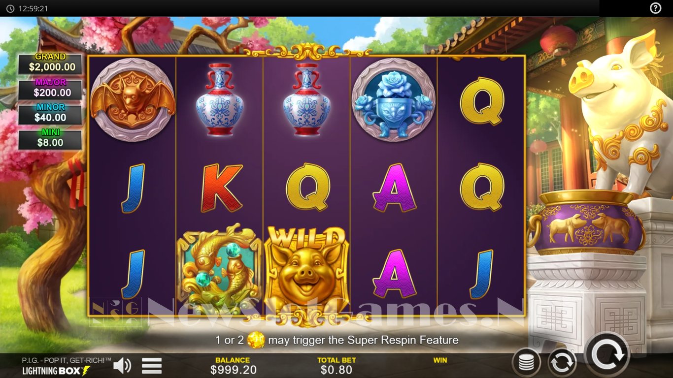 PIG Pop It, Get-Rich! Slot Demo Image