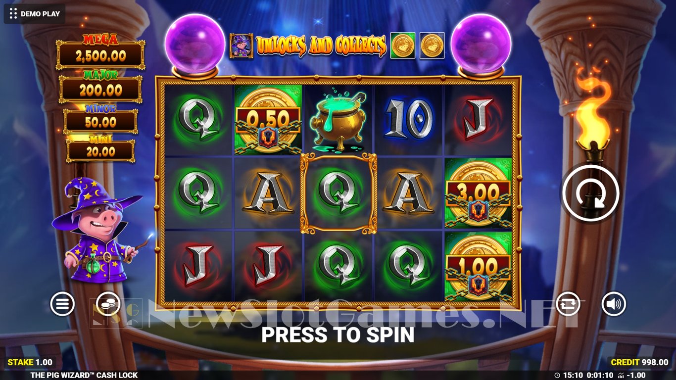 The Pig Wizard Cash Lock Slot Slot Image in Demo - pic. 3