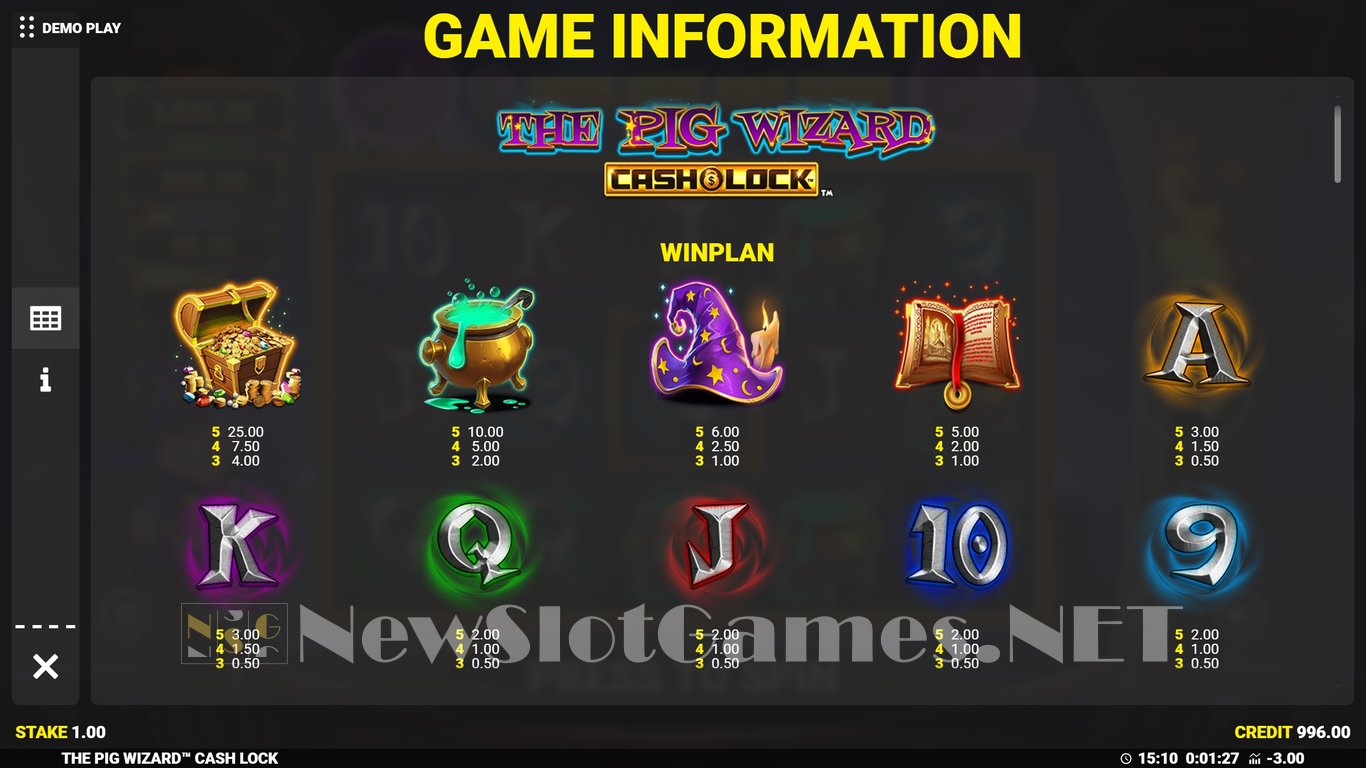 The Pig Wizard Cash Lock Slot Slot Image in Demo - pic. 4