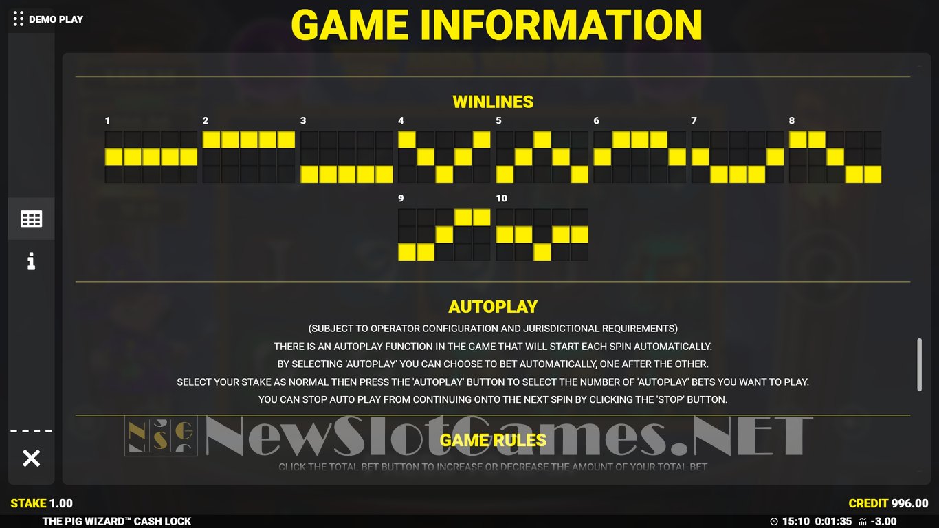 The Pig Wizard Cash Lock Slot Slot Image in Demo - pic. 6