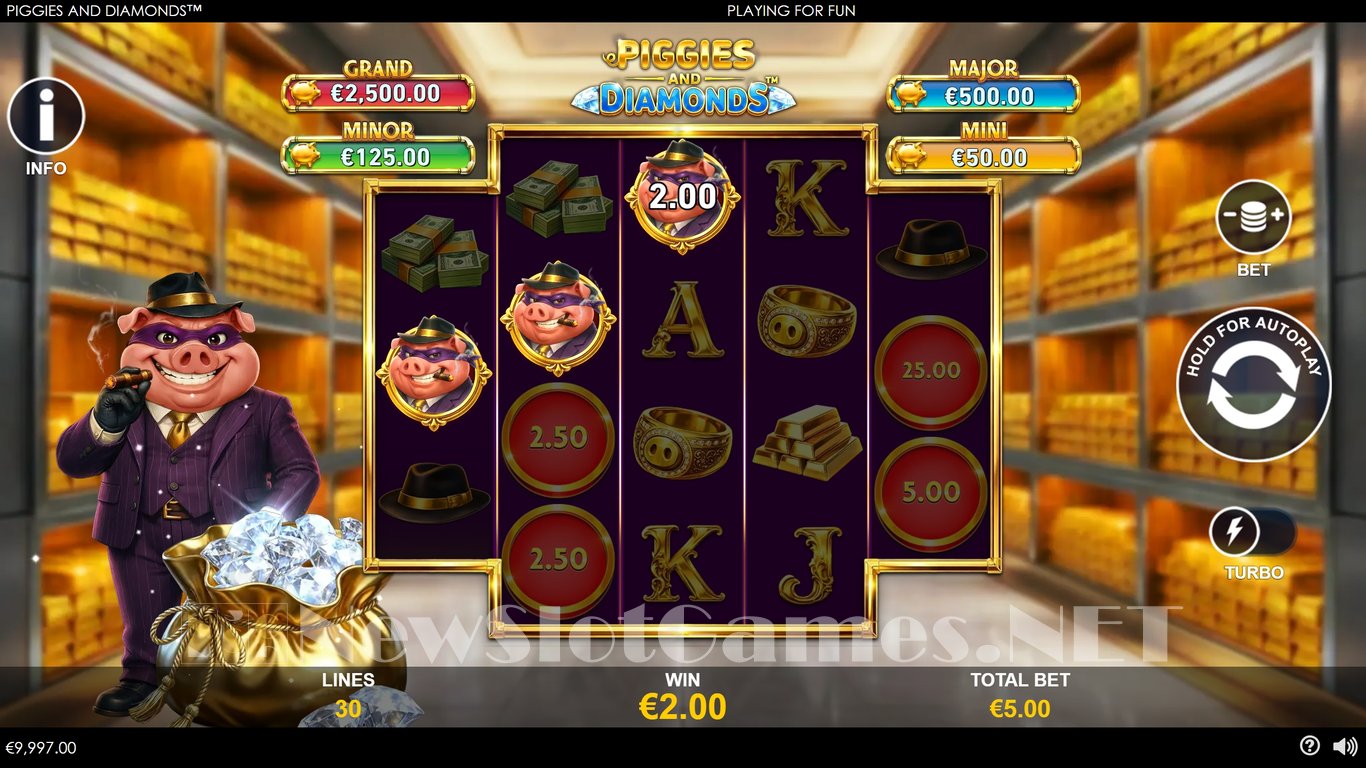 Piggies and Diamonds Slot Demo Image