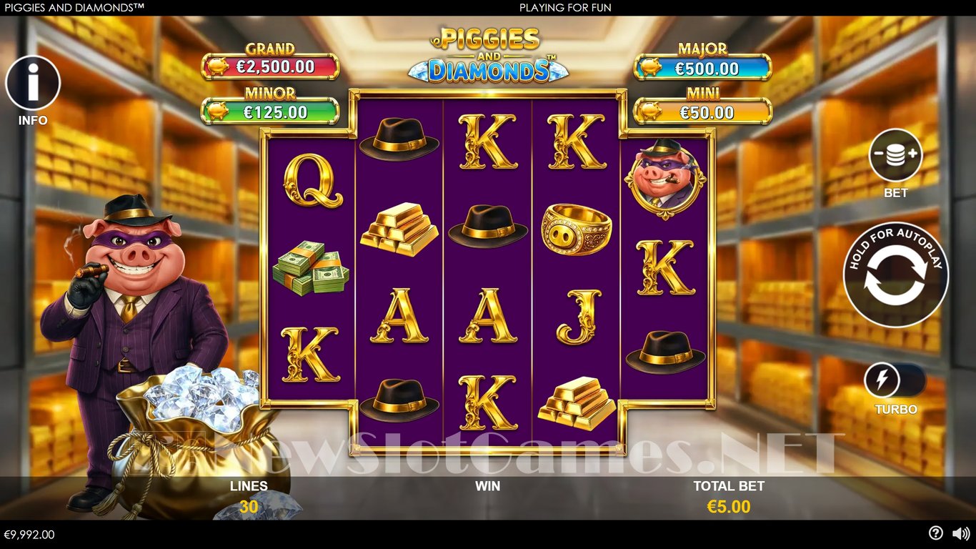 Piggies and Diamonds Slot Slot Image in Demo - pic. 2