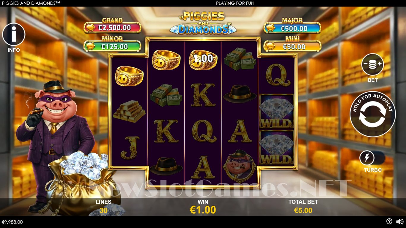 Piggies and Diamonds Slot Slot Image in Demo - pic. 3