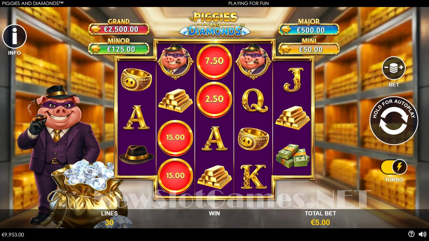 Piggies and Diamonds Slot Slot Image in Demo - pic. 4