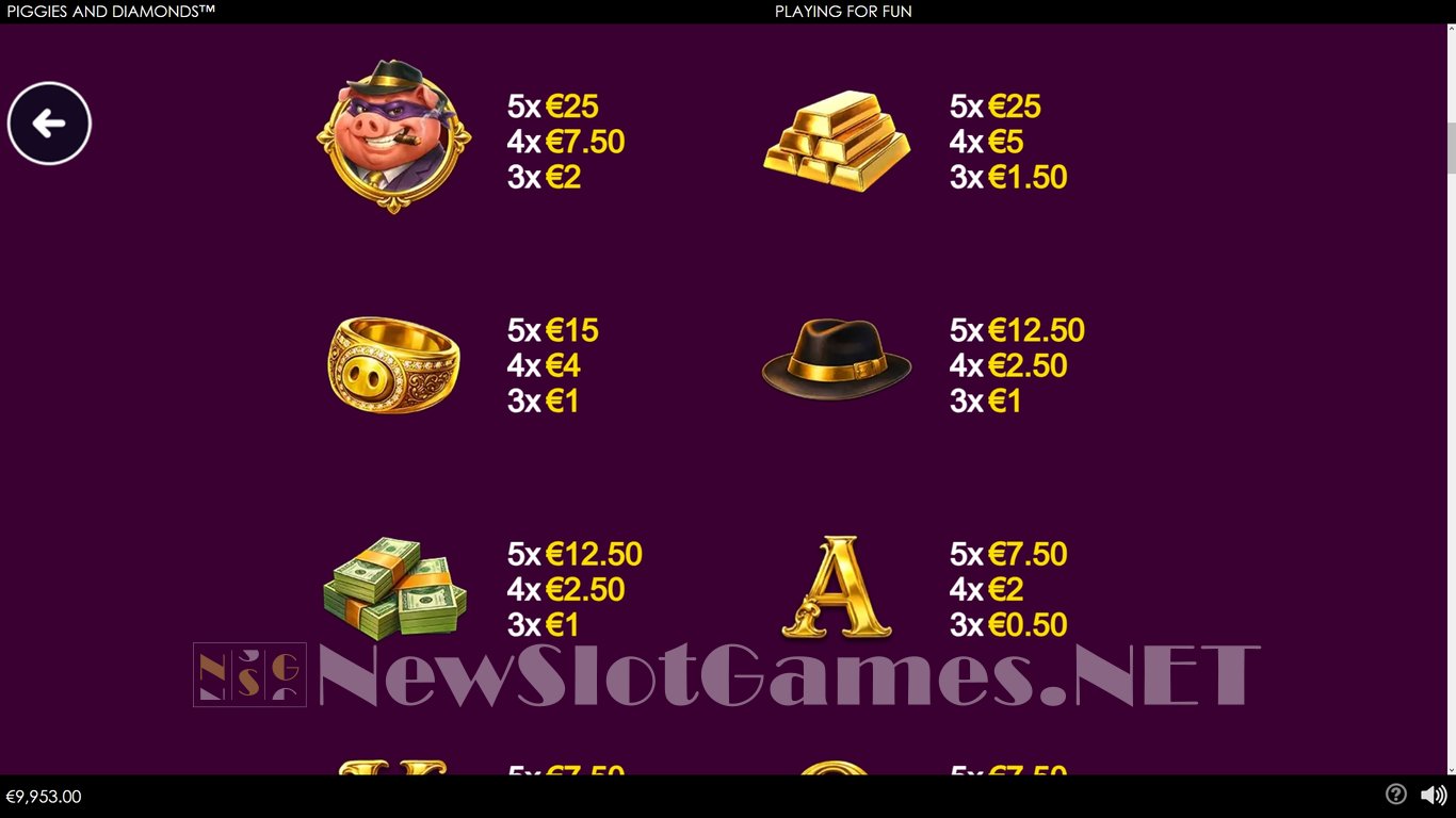 Piggies and Diamonds Slot Slot Image in Demo - pic. 5