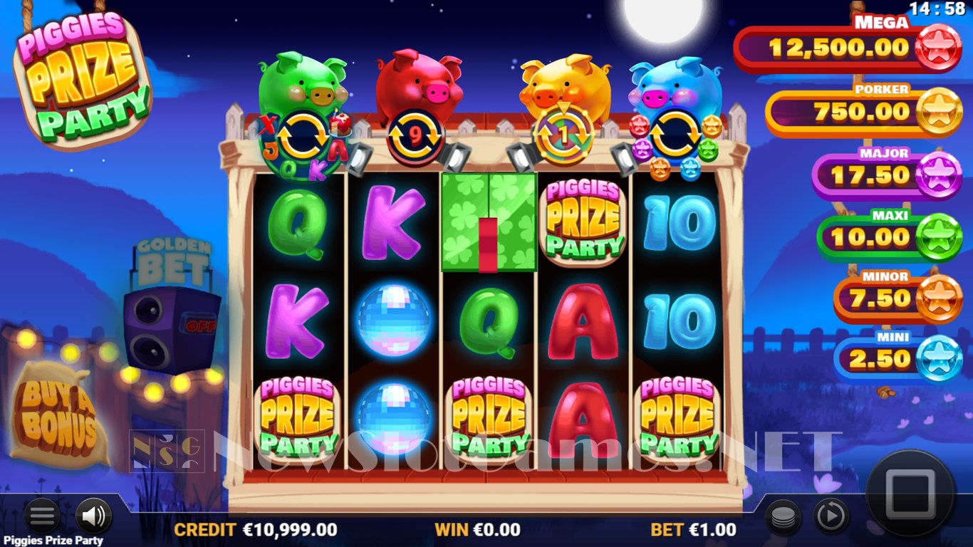 Piggies Prize Party Slot Demo Image