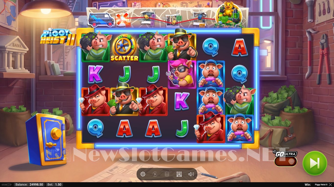 Piggy Heist 2 Slot Demo Image